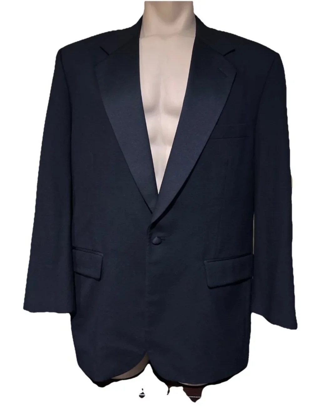 Brooks Brothers Tuxedo Jacket Mens 45R Brooksease Black One-Button Classic USA